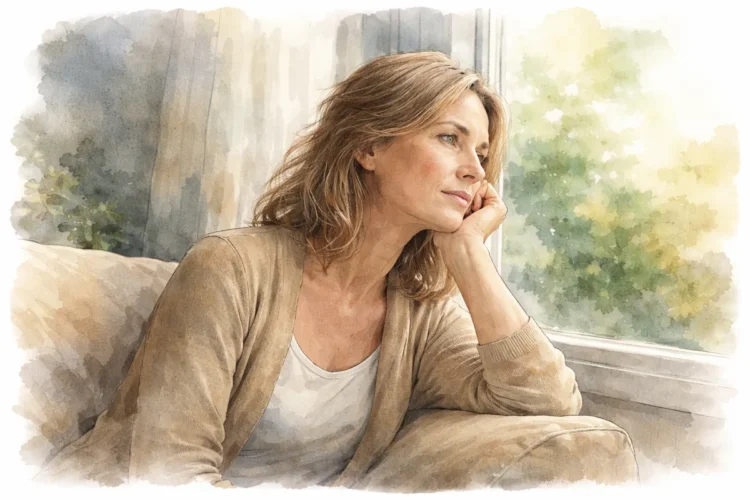 Portret Maje, ženske z nevidno bolečino fibromialgije